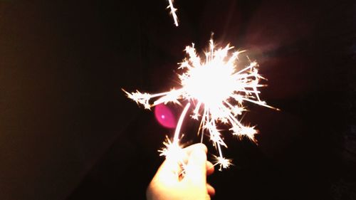 Fire crackers at night