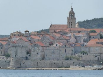 View of city against clear sky