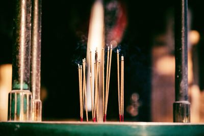 Incense in a temple 