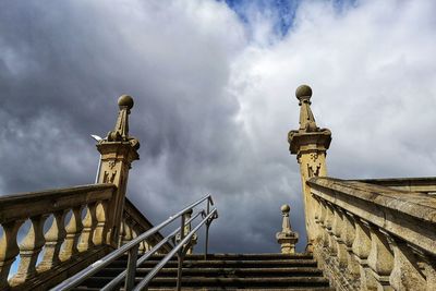 Low angle view of traditional building against sky