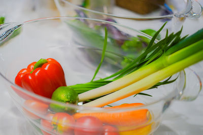 Close-up of vegetables in bowl