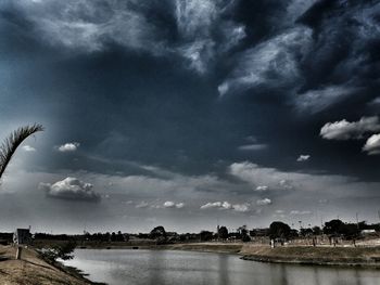 Scenic view of river against sky