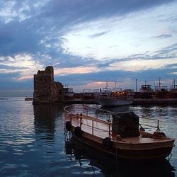 Boats in harbor