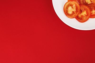 Close-up of food on white background