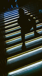 Man on staircase