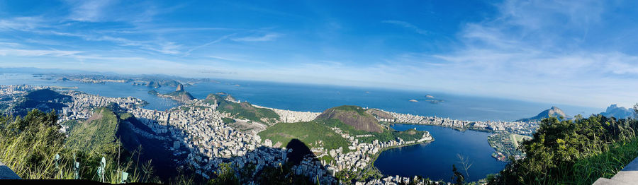 Panoramic shot of sea against sky