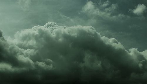 Low angle view of storm clouds in sky