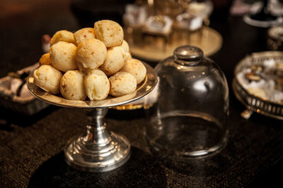 Close-up of cookies on table