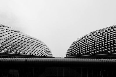 Low angle view of built structure against clear sky