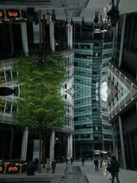 High angle view of building in city