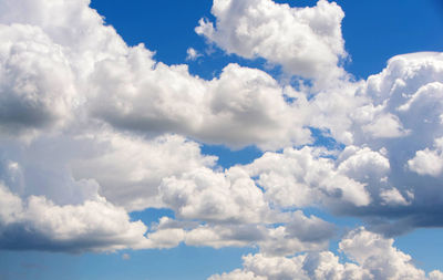 Low angle view of clouds in sky