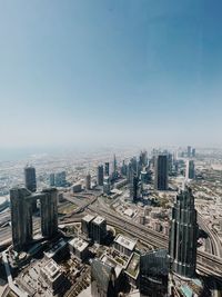 High angle view of cityscape