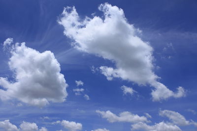 Low angle view of clouds in sky