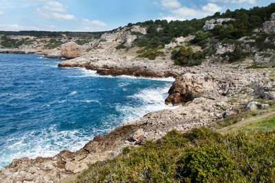 Scenic view of sea against sky