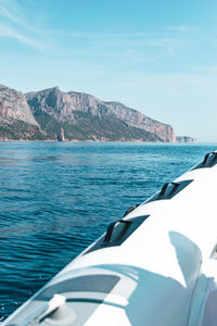 Close-up of sea against sky