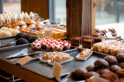 Food on table at store