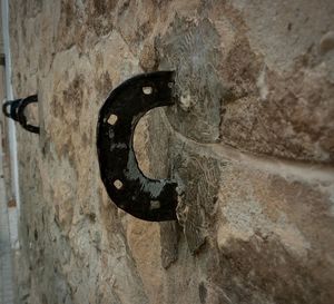 Close-up of stone wall