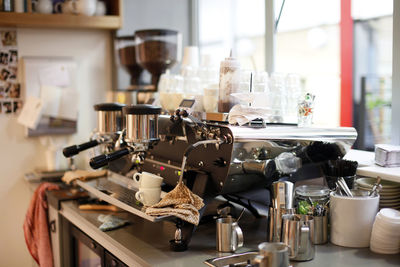 Close-up of coffee on table