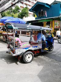 Motorcycle on street in city