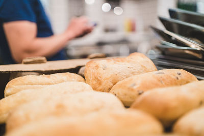 Close-up of preparing food