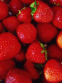 Full frame of strawberries