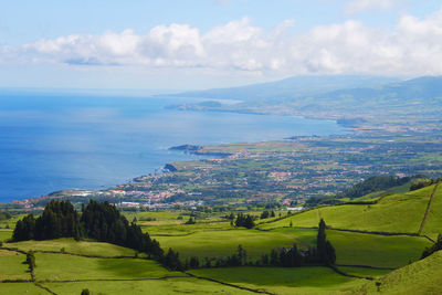 Scenic view of landscape against sky