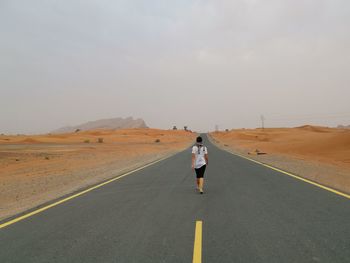 Road on the desert 