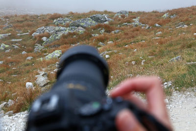 Close-up of a blurred man