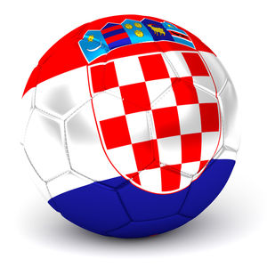Close-up of red ball against white background