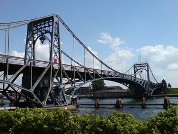 Low angle view of bridge against sky