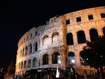 Low angle view of historic building