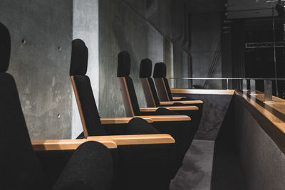 Chairs in row