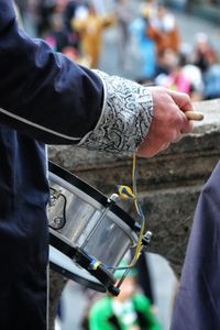 Man playing a drum