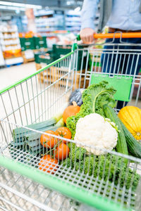 Close-up of food on market stall