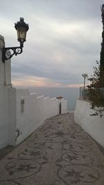 View of sea against cloudy sky