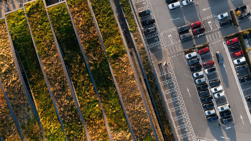 Low angle view of buildings in city