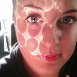 Close-up portrait of beautiful young woman