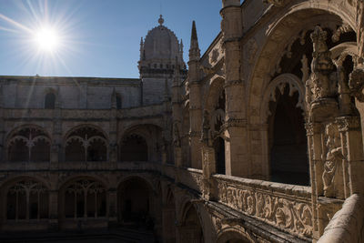 Low angle view of historical building against sky