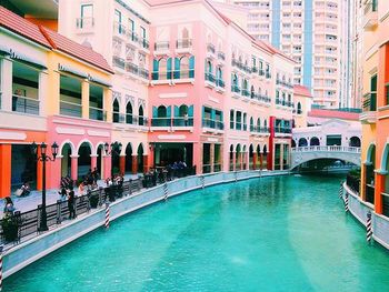 Canal along buildings