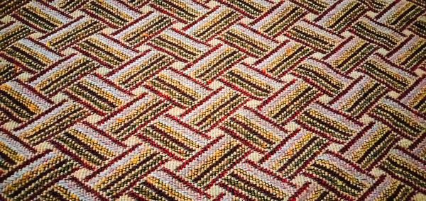 Full frame shot of multi colored pattern on field