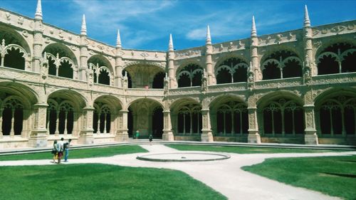 Low angle view of historical building