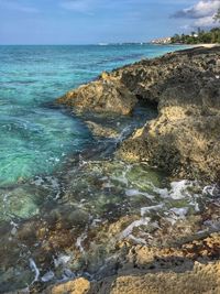 Scenic view of sea against sky