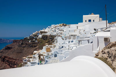 The beautiful village of imerovigli at santorini island