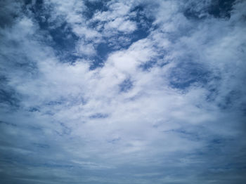 Low angle view of clouds in sky