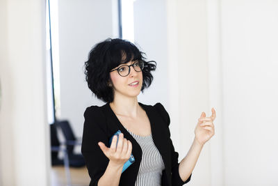 Woman leader in an office