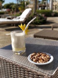 Close-up of drink on table