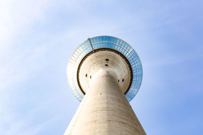 Low angle view of tower against sky