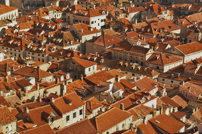 High angle view of townscape