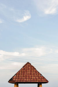 Roof of building against sky