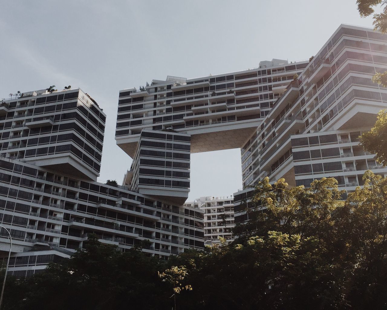 LOW ANGLE VIEW OF SKYSCRAPERS